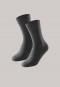 Damensocken 2er-Pack anthrazit meliert - Long Life Cool