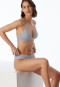 Soft-BH Doppelripp herausnehmbare Pads grau meliert - Pure Rib