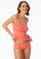 Confezione da 2 short in cotone organico bianco/pesca - 95/5
