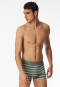 Lot de 3 shorts en coton bio ceinture élastique tissée uni/rayé multicolore - 95/5