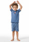 Pyjama court palmier bleu jeans - Natural Love