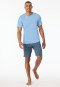 Short pyjamas pacific blue patterned - Casual Essentials