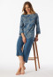 Pyjama 3/4 long bleu atlantique - Comfort Nightwear