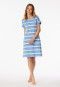 Sleepshirt kurzarm Streifen helllblau - Casual Essentials