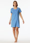 Sleepshirt kurzarm Print hellblau - Casual Essentials