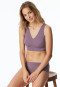 Bustier in microfibra coppe rimovibili malva - Invisible Soft