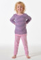 Pigiama lunghezza polsini spugna righe rosé - Girls World