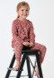 Long pyjamas terry towelling animal print dusky pink - Kids Nightwear
