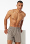 Boxer shorts interlock clay red patterned - Fine Interlock