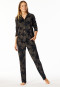 Pyjamas Interlock Ginkgo black printed - Modern Nightwear