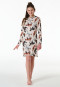 Camicia da notte manica lunga cavalli in cotone organico off-white - Horse World