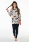 Pyjama long Coton bio leggings chevaux off-white - Horse World