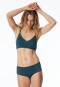 Bustier lace without underwire petroleum - Modern Lace