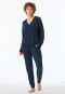 Sweatshirt fine rib midnight blue - Mix+Relax