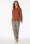 Maglietta manica lunga scollo tondo terracotta - Mix+ Relax