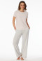 Maglietta a maniche corte a scollo tondo off-white - Mix+ Relax