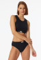 Bustier Feinripp schwarz - Revival Paula