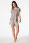 Short pyjamas Interlock clay red - Modern Nightwear