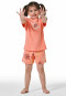 Schlafanzug kurz Sonne apricot - Girls World
