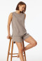 Tank top mercerised interlock clay red - Mix+Relax