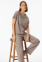 Maglietta a maniche corte mercerizzata interlock argilla - Mix+ Relax
