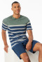 Short pyjamas striping khaki - Casual Nightwear