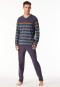 Pyjamas long pyjamas striping graphite - Casual Nightwear