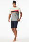Pigiama corto a righe rosso chiaro - Casual Nightwear