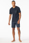 Short pyjamas graphite patterned - Fine Interlock