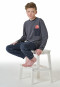Pigiama lungo a strisce grafite - Nightwear