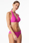 Triangle top bikini jersey fuchsia - aqua