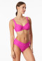 Bikini top with underwired jersey fuchsia - aqua