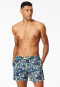 Swim trunks woven fabric multicolor patterned - Aqua