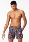 Badeshorts Webware multicolor gemustert - Aqua