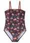Maillot de bain tricot recyclé SFP 40+ palmier multicolore - Aqua