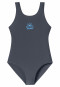 Maillot de bain tricot recyclé SFP 40+ sport scolaire graphite - Aqua