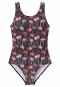 Costume da bagno in tessuto a maglia riciclato SPF40+ scuola sport palme multicolore - Ciano