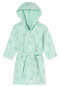 Peignoir Velours Cur vert clair - Aqua