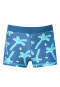 Swimming trunks recycled knitwear SPF40+ palm trees air - Aqua