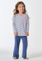 Long pyjamas striping heart denim blue - Kids Nightwear