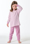 Schlafanzug lang Frottee Bündchen Ringel orchid - Kids Nightwear