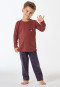 Pyjama long rayures nougat - Kids Nightwear