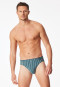 Supermini briefs green striped - Long Life Soft