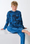 Long pyjamas with blue cuffs - Teens Nightwear