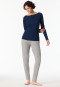 Langarmshirt Doppelripp U-Boot-Ausschnitt admiral - SCHIESSER 150 Years