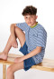 Pigiama corto a righe blu atlantico - Teens Nightwear