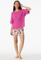 Short pyjamas pomegranate fuchsia - Casual Fashion