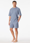 Schlafanzug kurz oversized blaugrau - Modern Nightwear