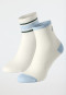 Women's socks 2-pack medium high white - Fashion
