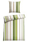 Parure de lit 2 pièces Renforcé vert rayé - SCHIESSER Home